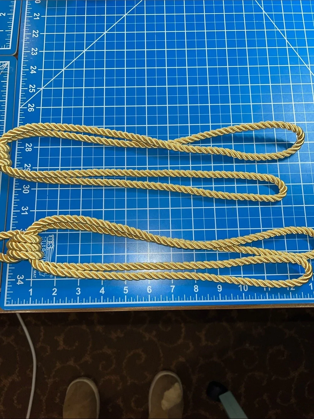 Large Gold Tassels. One pair.